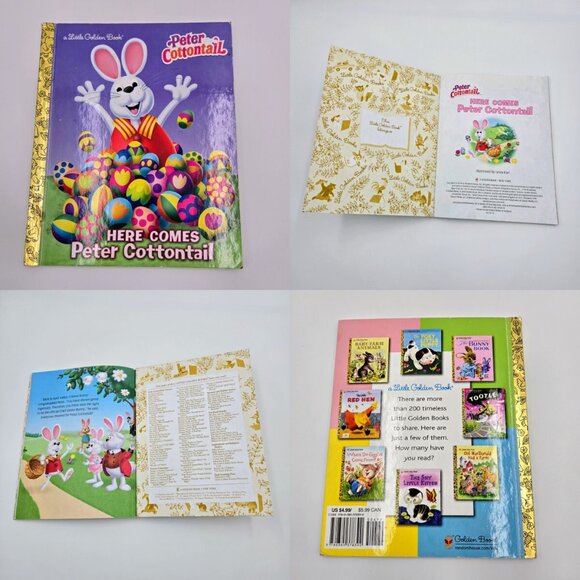 Little Golden Book Lot Peter Cottontail Aladdin Barbie Count All The Way To Sesa - Picture 5 of 6